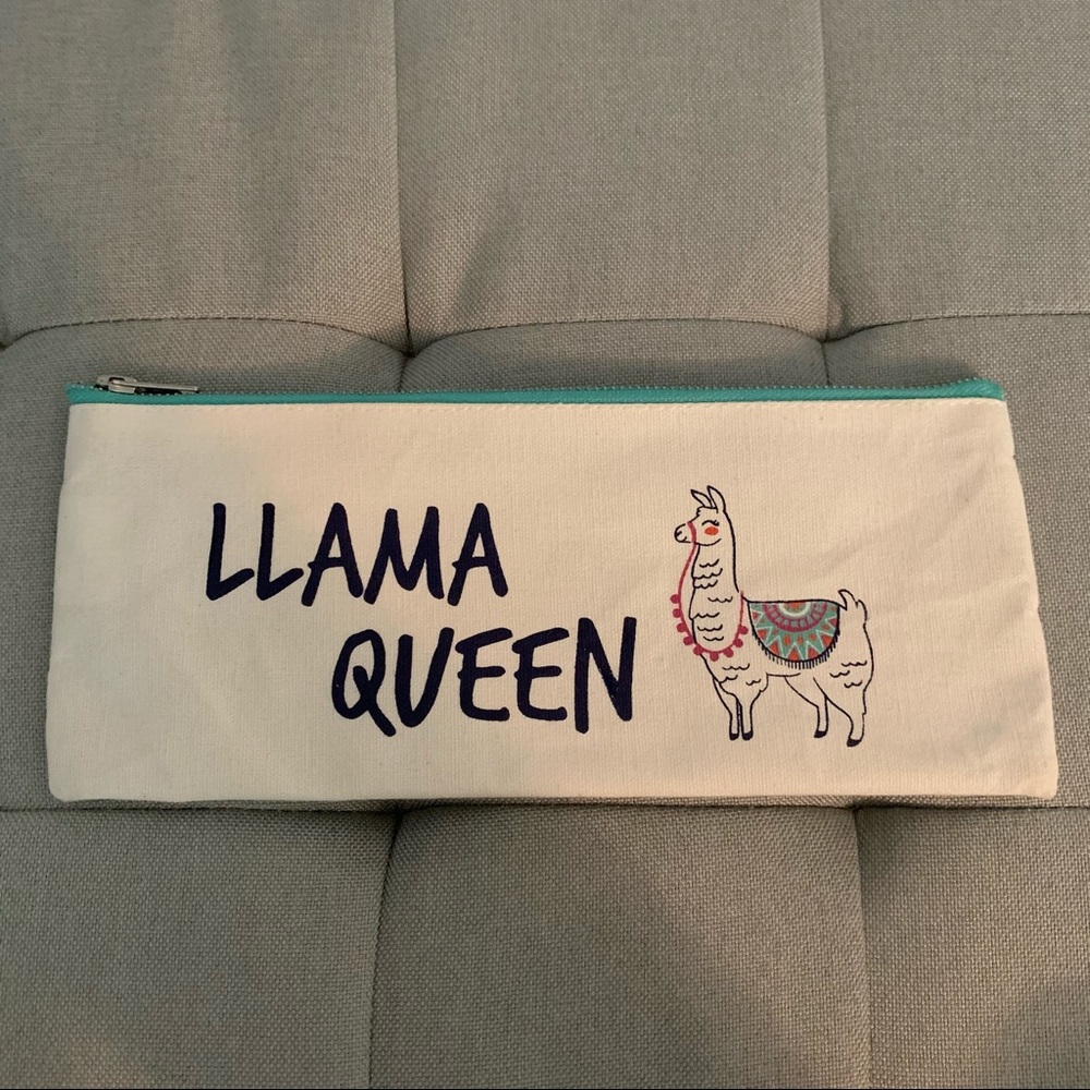 Llama Queen pencil case